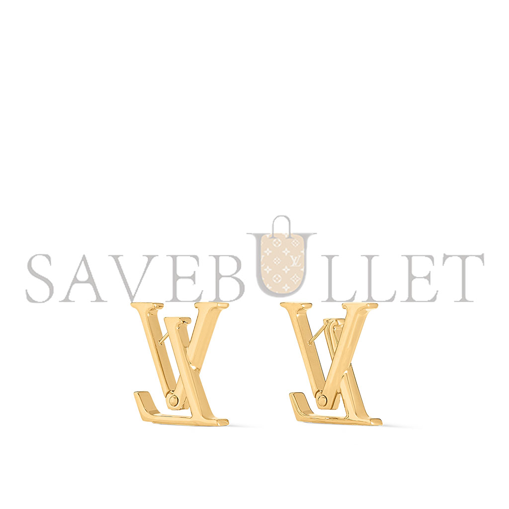 LOUIS VUITTON MACRO LV EARRINGS M00958